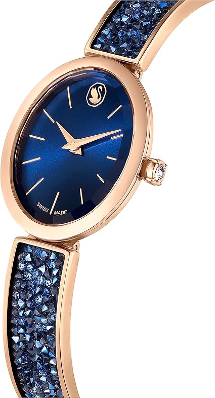 Swarovski クリスタル装飾 オーバルウォッチ Crystal Rock oval ウォッチ, スイス製, クリスタルを使った